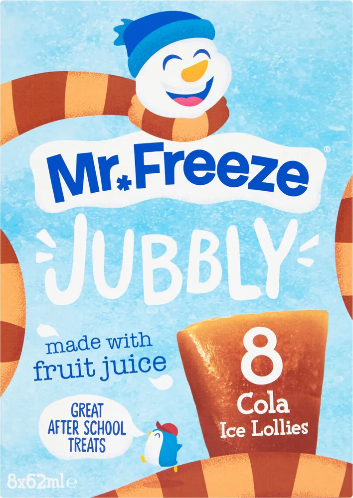 Jubbly Cola Ice Lollies 8 x