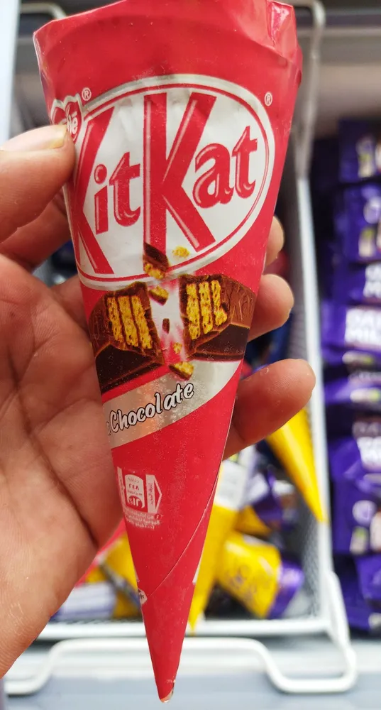 Frozen ice cream cadbury's flake cones