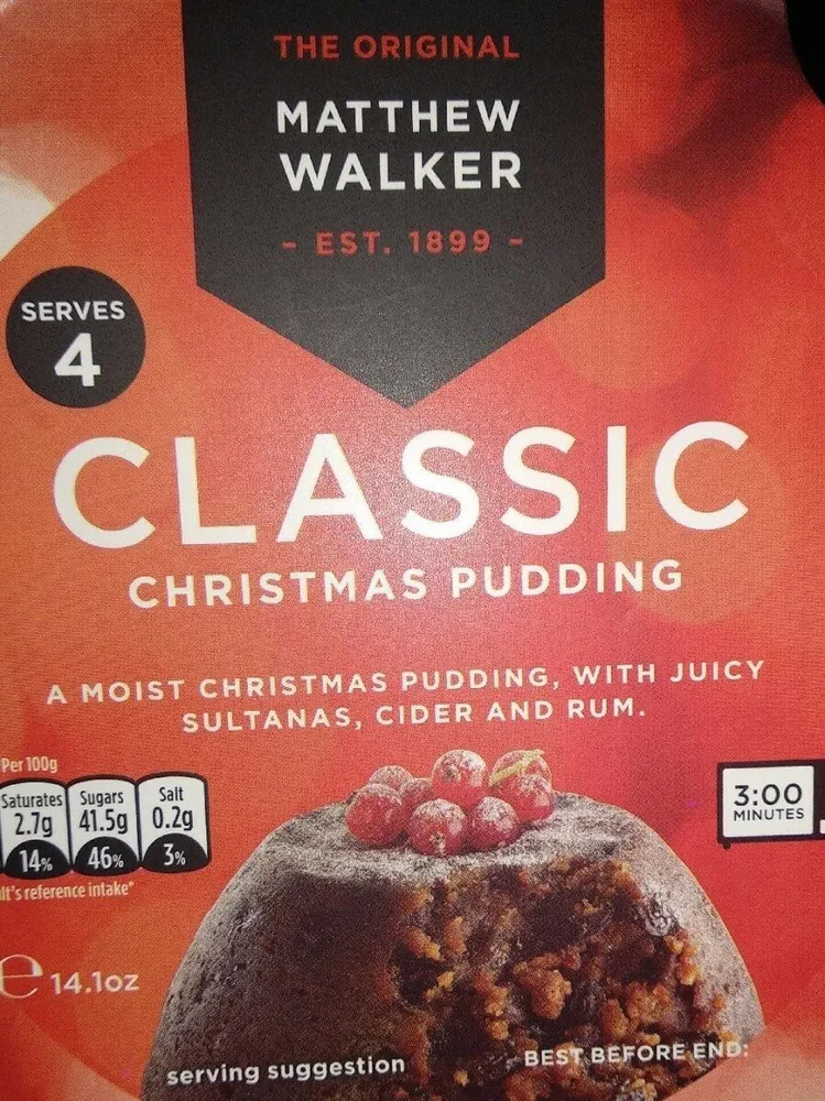 MATTHEW WALKER CLASSIC CHISTMAS PUDDING
