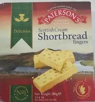 Scottish cream shortbread fingers