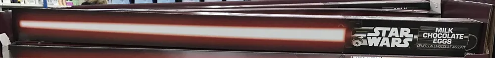 Forme Sabre laser rempli de chocolats