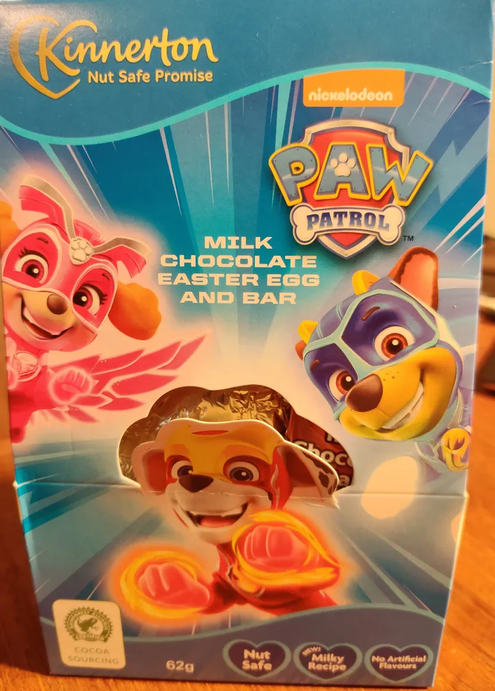 Milk chocolate Easter egg and bar