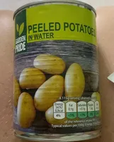 Peeled potatoes
