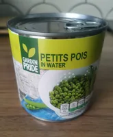 Garden Pride petit pois in water
