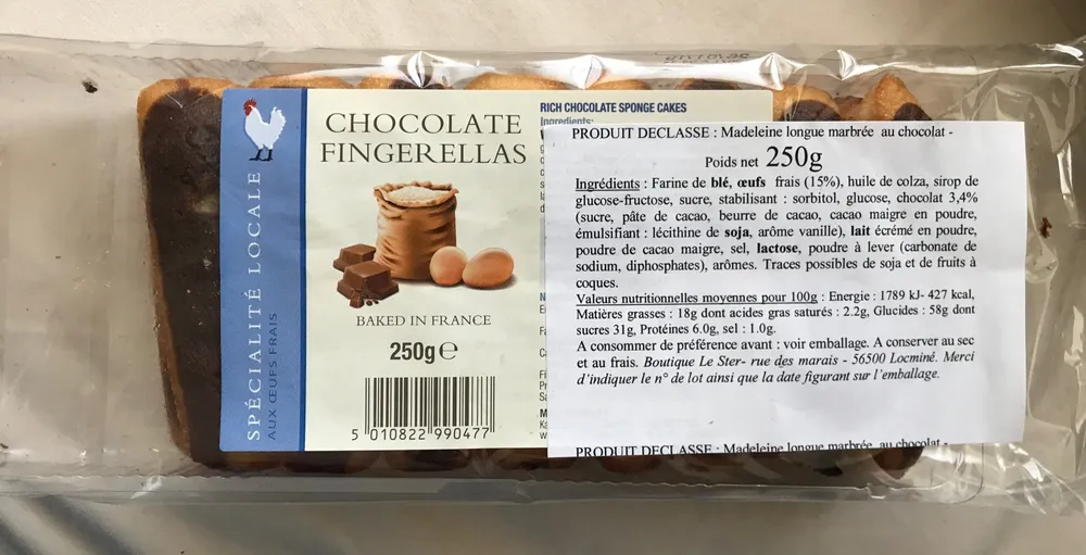 Locale Chocolate Fingerellas