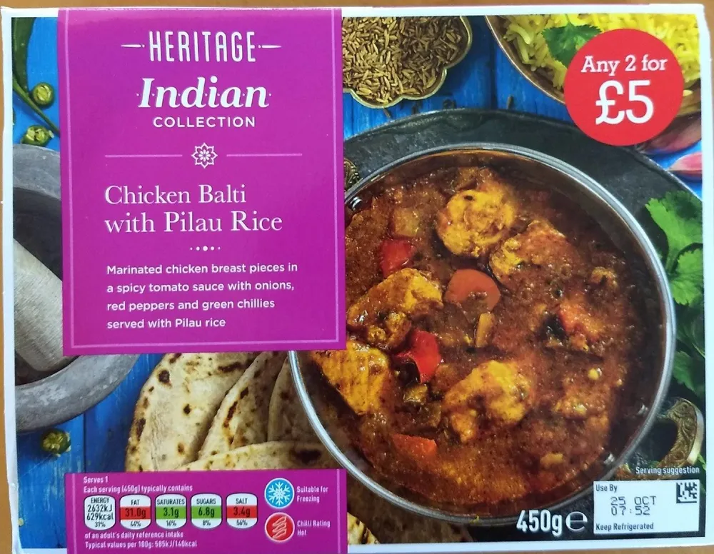 Chicken Balti with Pilau Rice