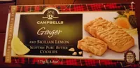 Ginger and sicilian lemon scottisch pure butter cookies