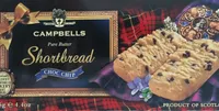 Choc Chip Shortbread Fingers