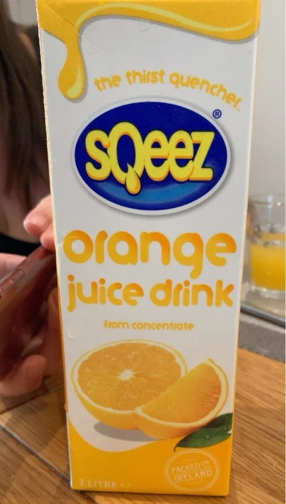 Orange juice drink
