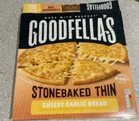 stonebaked thin cheesy garlic bread