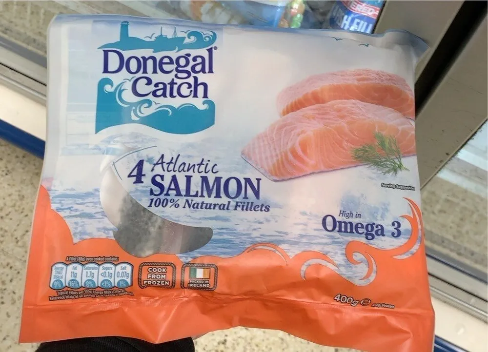 4 atlantic salmon 100%natural fillets