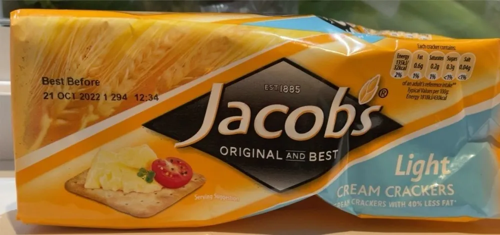 jacobs light cream crackers