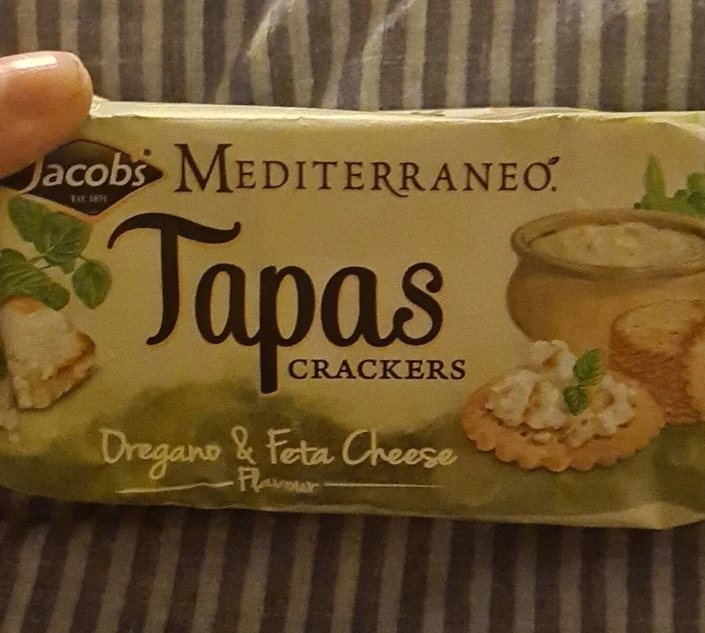Mediterraneo Tapas Crackers Oregano Feta Cheese