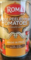 While peeled plum tomatoes