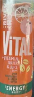 Vital Vitamin Water and Juice Pink Grapefruit and Green Coffee