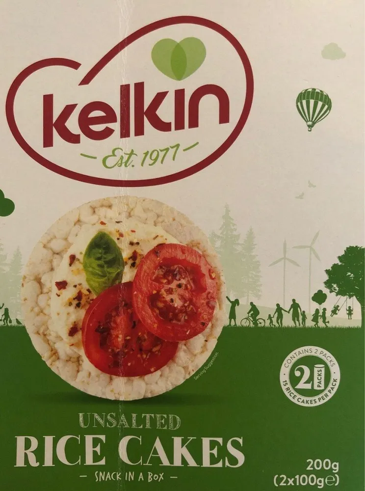 Kelkin Rice Cakes Unsalted 200G
