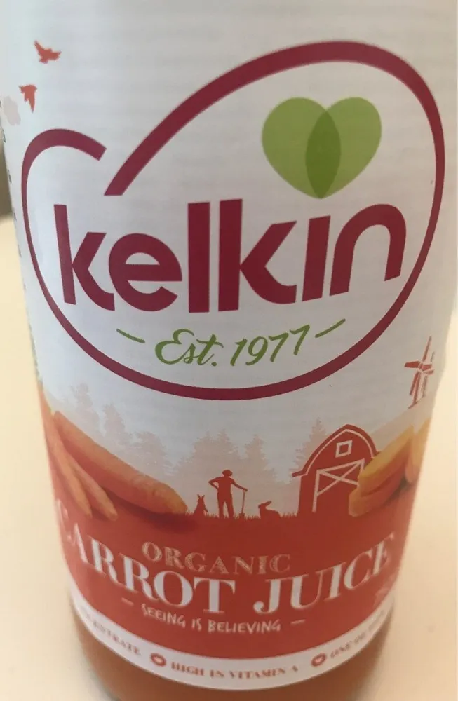 Organic carrot juice