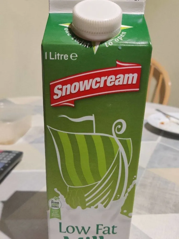 Snow cream low fat milk