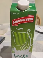 Snow cream low fat milk