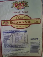 Sliced buttermilk soda yeast free