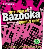 Tutti Frutti & Raspberry Bazooka Bubble Gum