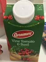 Vine tomato and basil soup