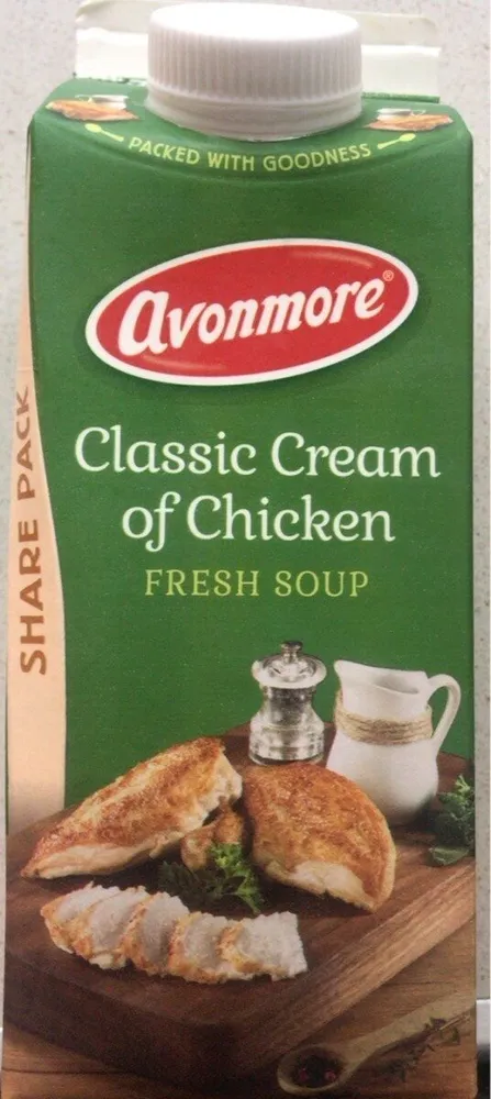 Classic cream of chicken fresh soup