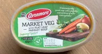 Market Veg with flat leaf parsely soup