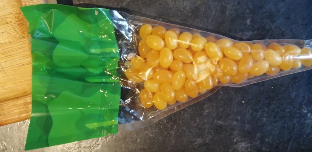 Happy easter jelly bean carrot