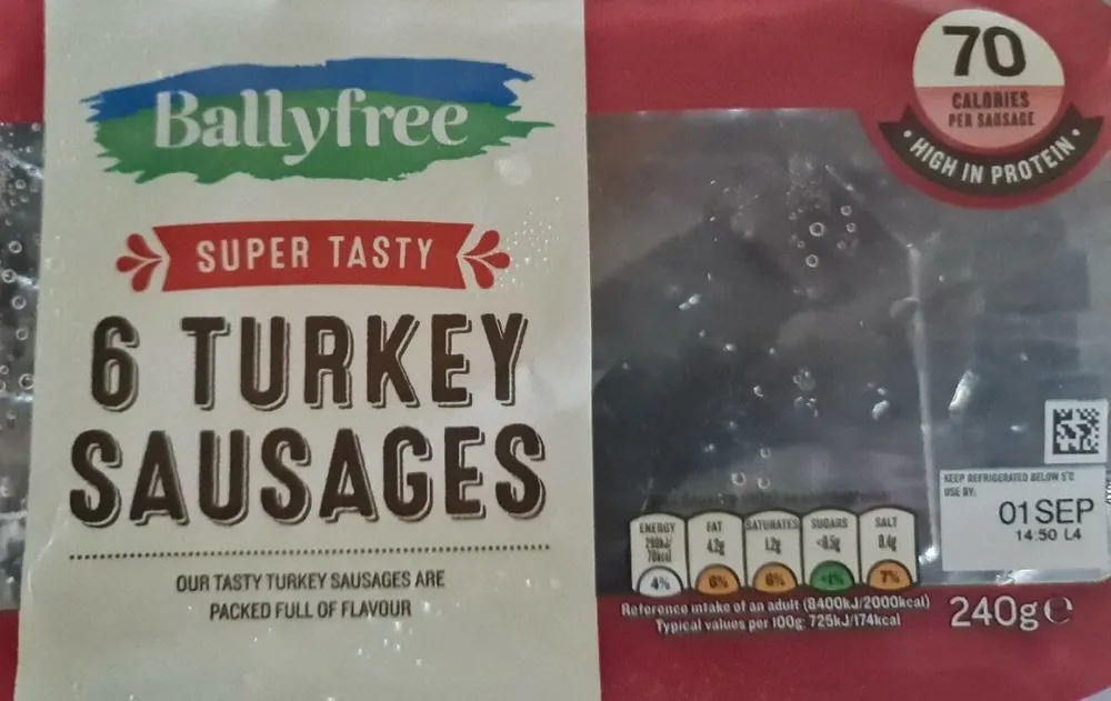 6 Turkey Sausages