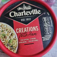 Spreadable cheese with ham