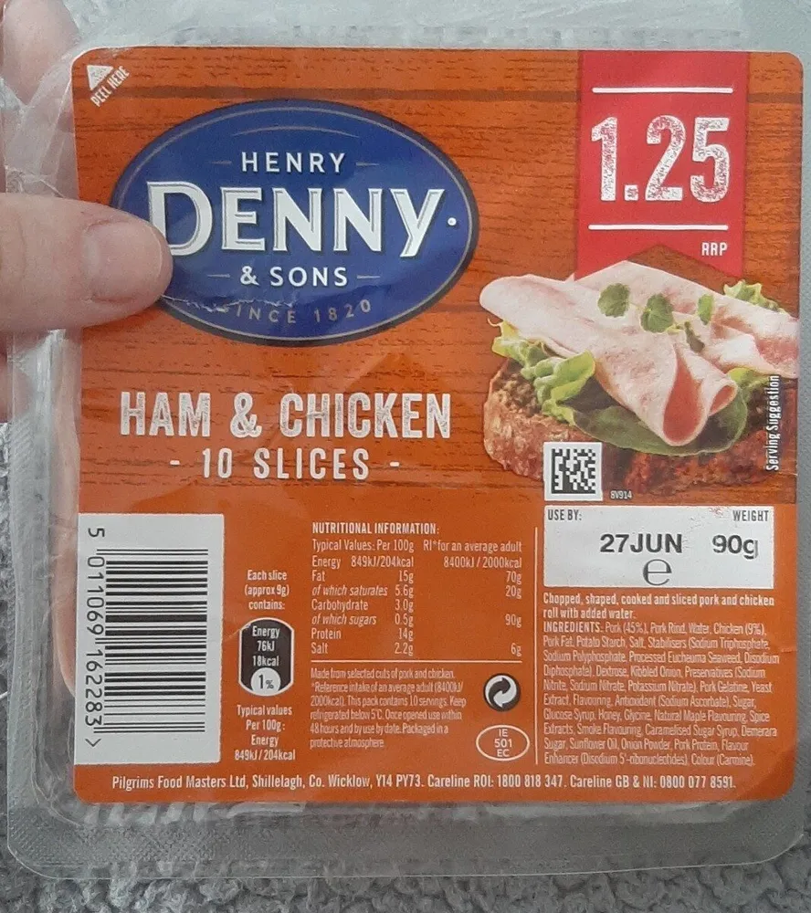 Denny Ham and Chicken 10 Slices