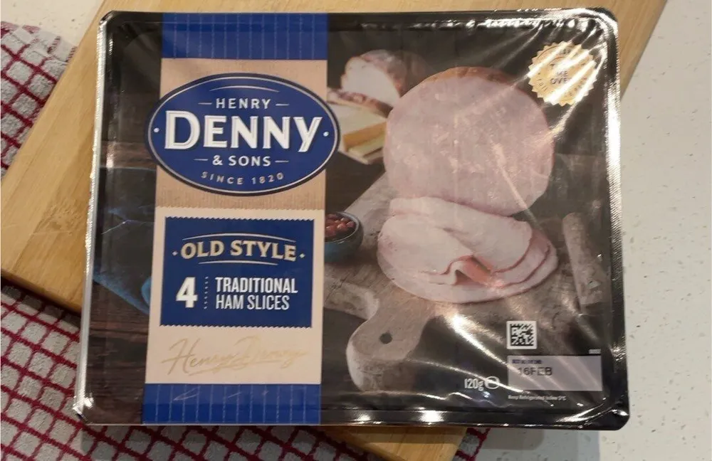 Old style traditional ham slices