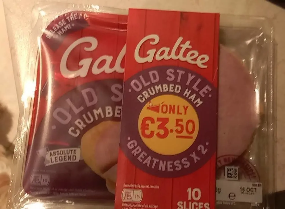 Old style crumbled ham