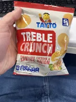 TREBLE CRUNCH FARMHOUSE CHEDDAR & SPRING ONION FLAVOUR POTATO SNACKS