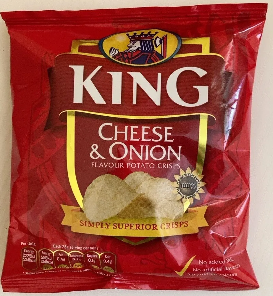 Cheese & Onion crisps