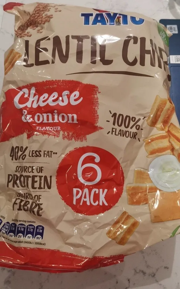 Lentil Chips Cheese & Onion