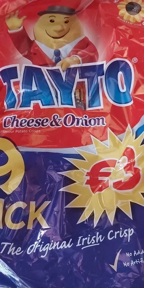 Cheese and Onion crisps