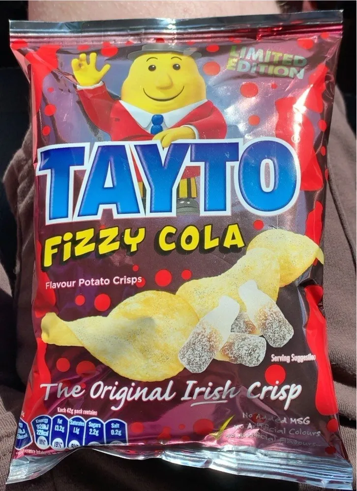 fizzy cola crisps