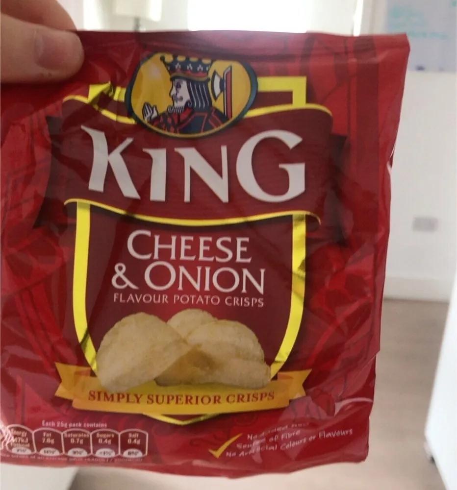 Cheese & Onion flavour Potato Crisps