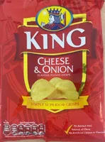 Cheese and onion crisps