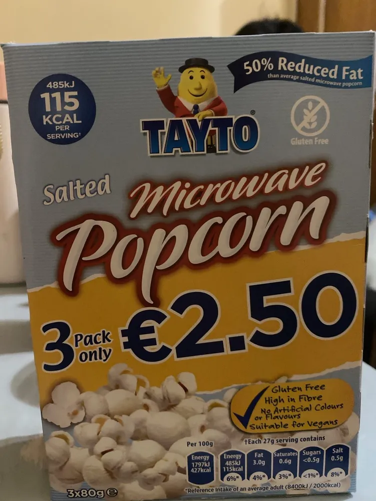 Salted popcorn
