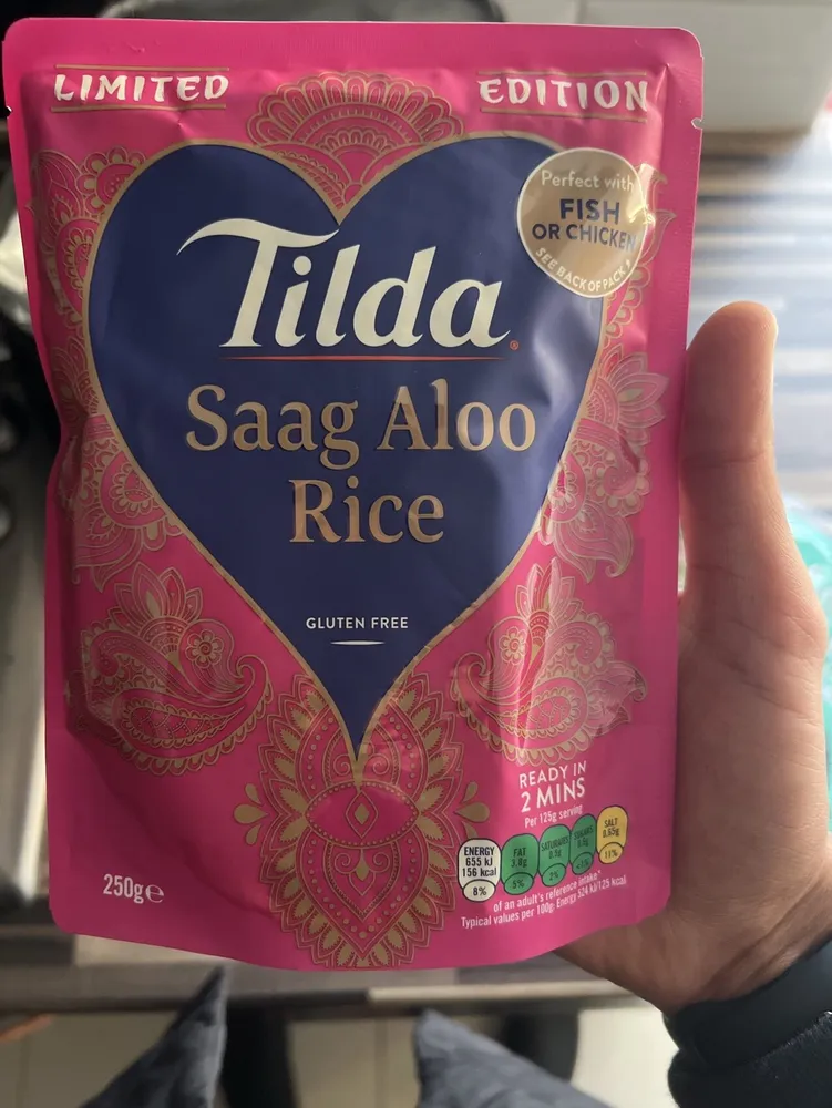 Saag Aloo Rice