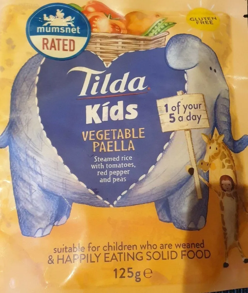 Vegetable paella kids