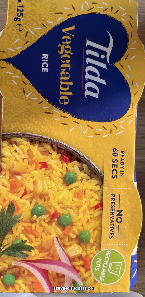 Tilda vegetable rice