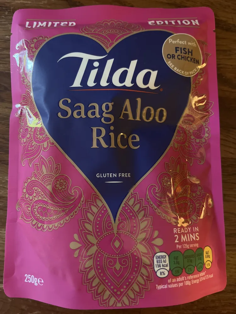 Saag Aloo Rice