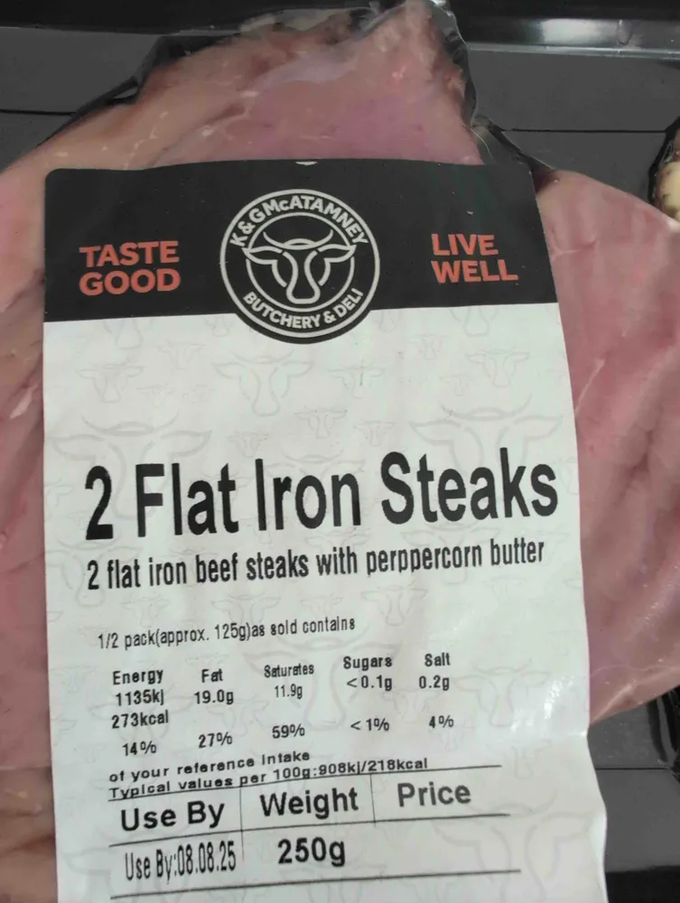 Flat Iron Steaks