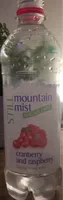 Cranberry and raspberry flavoured spring water