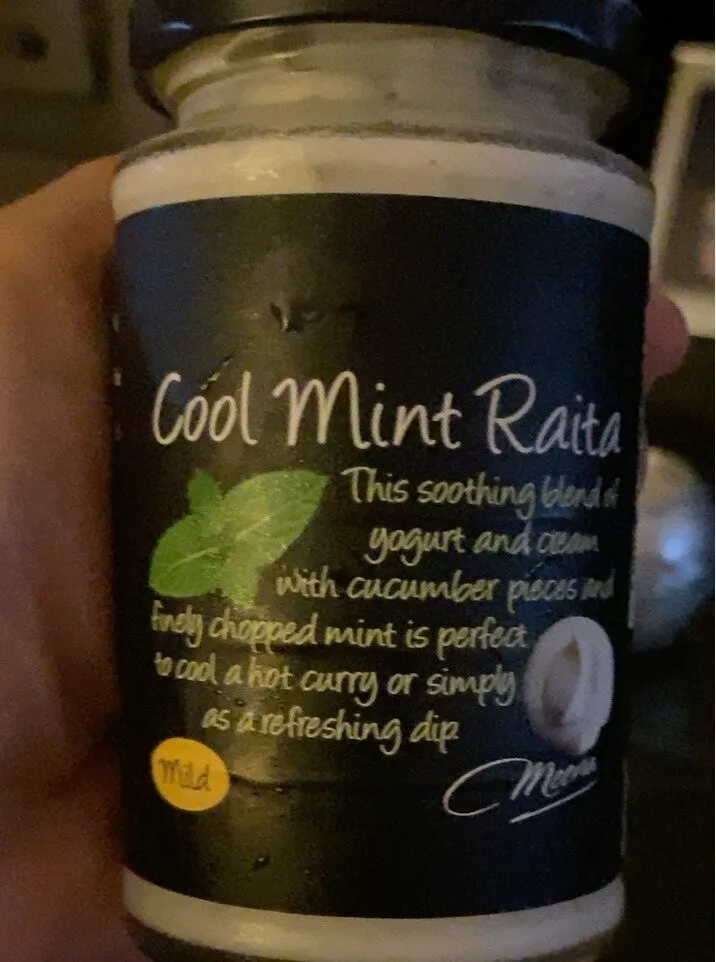 Cool mint raita