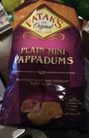 Plain mini pappadums